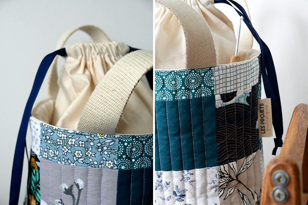 Couture : un sac à ouvrage en patchwork